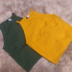 NWOT Ribbed Strappy Top H&M